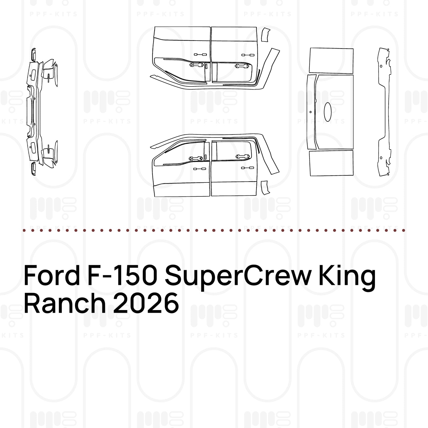 Pre-Cut PPF Ford F-150 SuperCrew King Ranch 2026