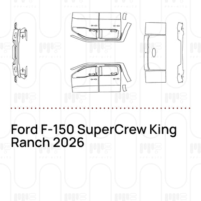 Pre-Cut PPF Ford F-150 SuperCrew King Ranch 2026