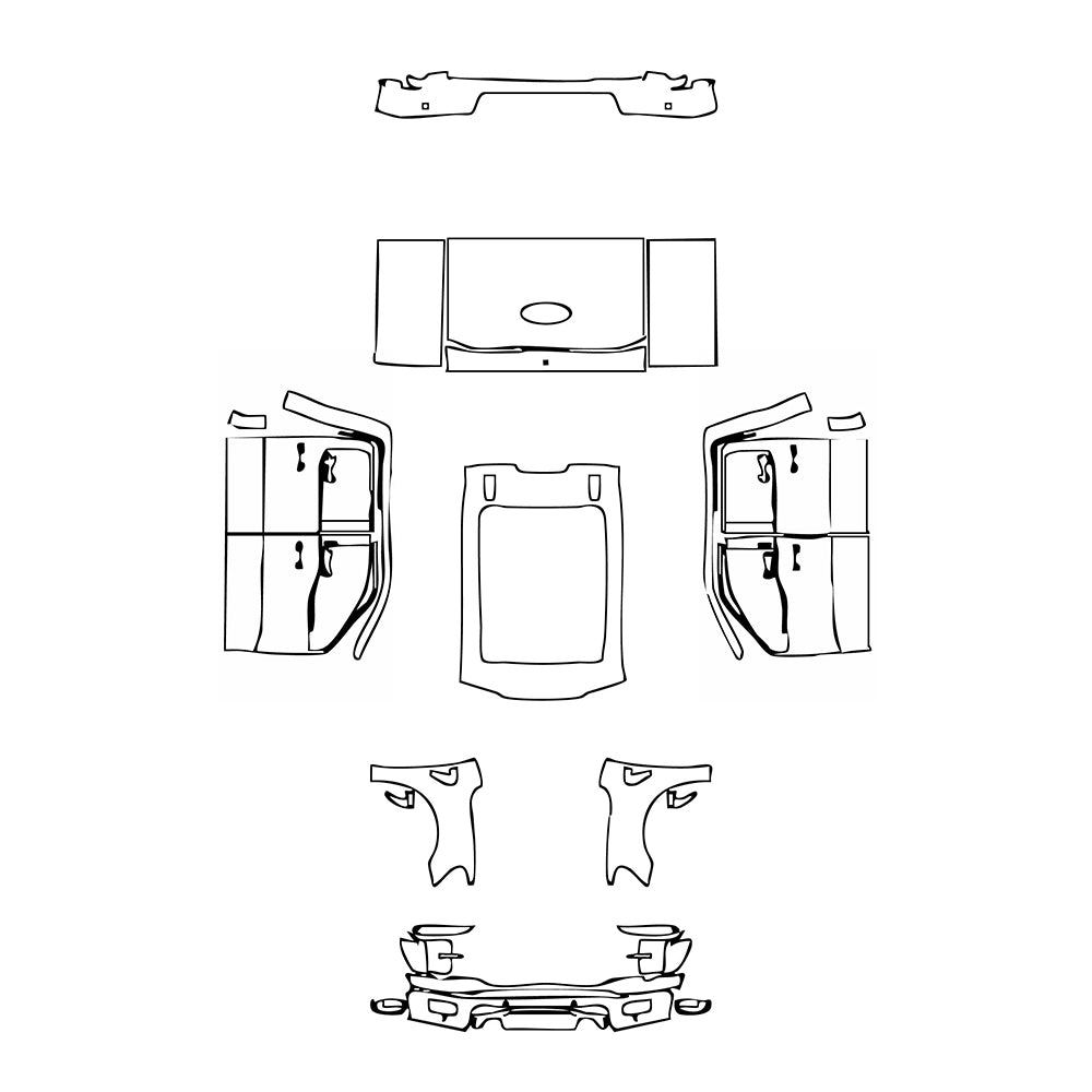 Pre-Cut PPF Ford F-150 SuperCrew Platinum 2024 - PPF-Kits
