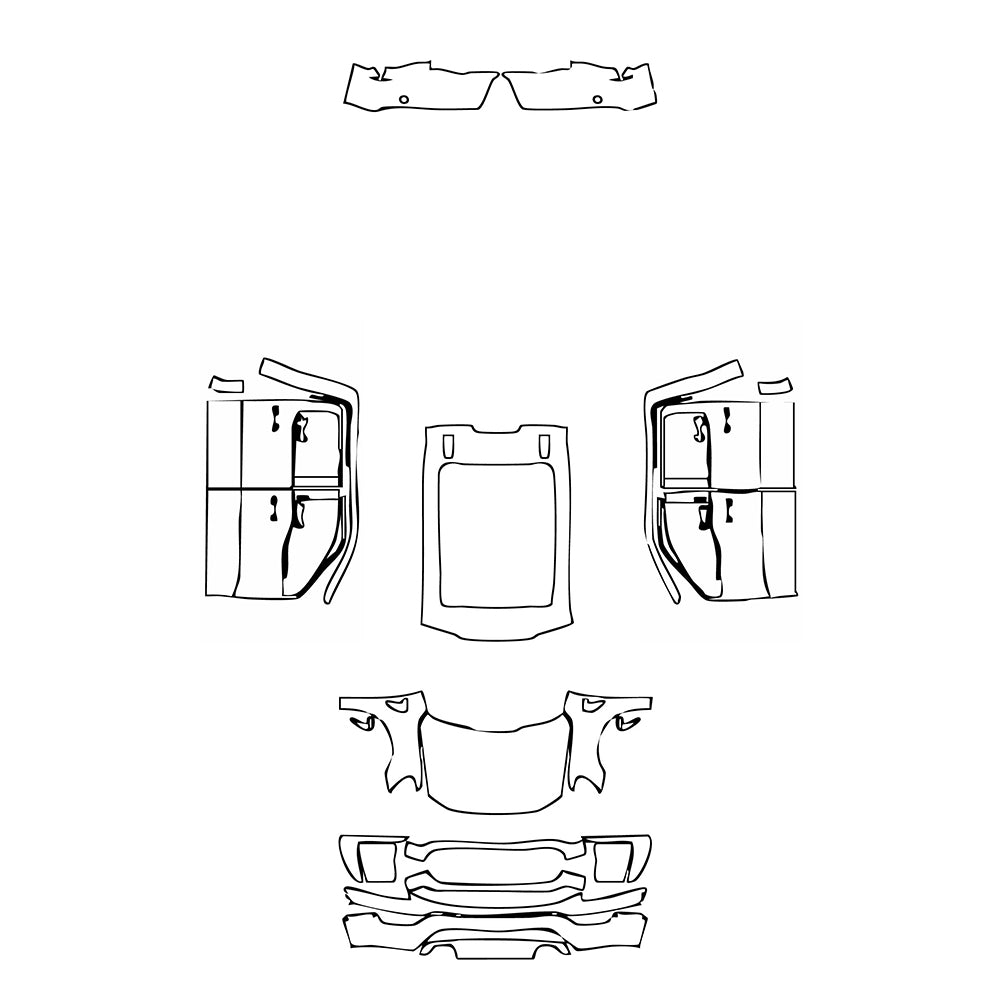 Pre-Cut PPF Ford F-150 SuperCrew XLT 2023 - PPF-Kits