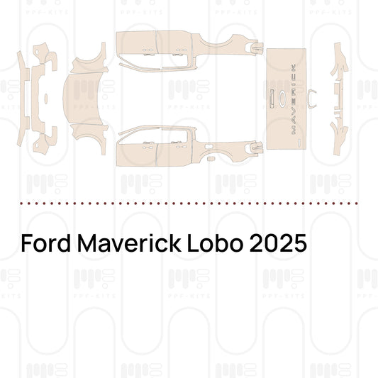 Ford Maverick Lobo 2025 – Forskåret PPF-lakbeskyttelsesfilm