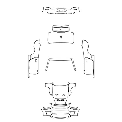 Pre-Cut PPF Ford Mustang Convertible GT 2018 - PPF-Kits