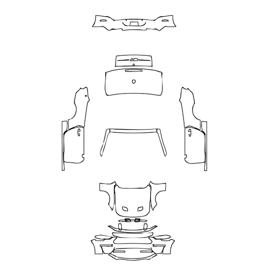 Pre-Cut PPF Ford Mustang Convertible GT 2019 - PPF-Kits