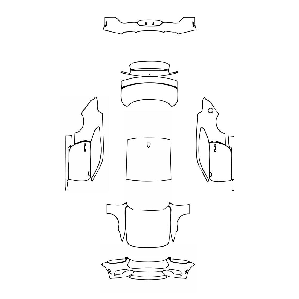 Pre-Cut PPF Ford Mustang Fastback EcoBoost 2025 - PPF-Kits