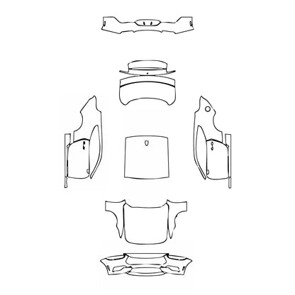 Pre-Cut PPF Ford Mustang Fastback EcoBoost 2025 - PPF-Kits