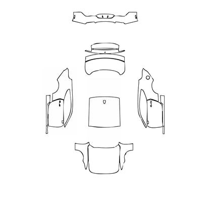 Pre-Cut PPF Ford Mustang Fastback EcoBoost Premium 2024 - PPF-Kits