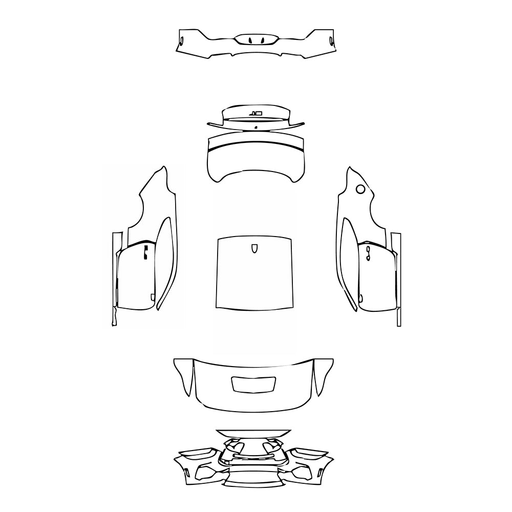 Pre-Cut PPF Ford Mustang Fastback GT 2025 - PPF-Kits