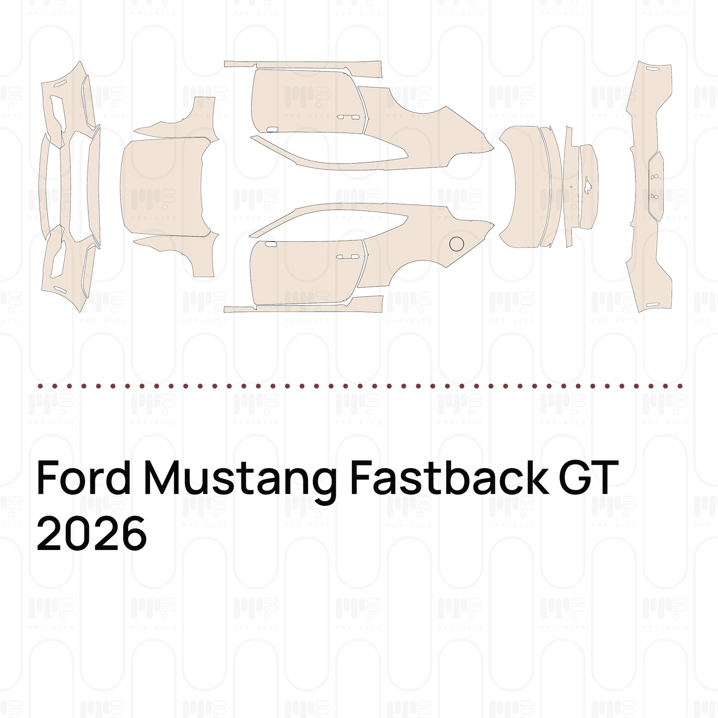 Pre-Cut PPF Ford Mustang Fastback GT 2026
