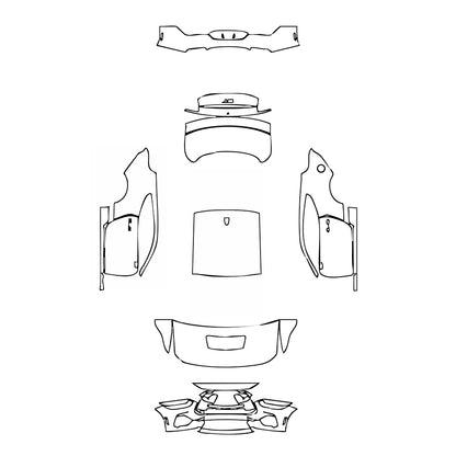 Pre-Cut PPF Ford Mustang Fastback GT Premium 2024 - PPF-Kits