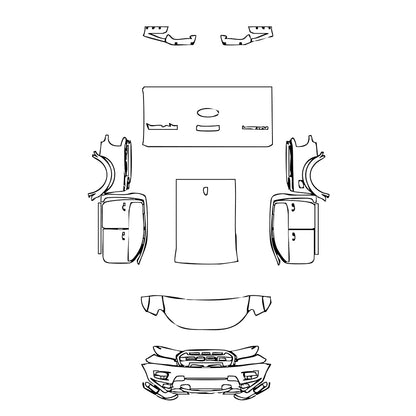 Pre-Cut PPF Ford Ranger (EU) Raptor 2019 - PPF-Kits