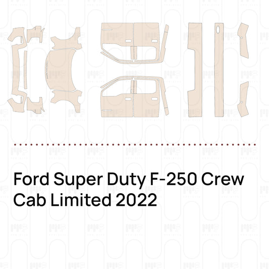 Pre-Cut PPF Ford Super Duty F-250 Crew Cab Limited 2022