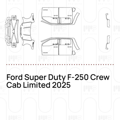 Pre-Cut PPF Ford Super Duty F-250 Crew Cab Limited 2025