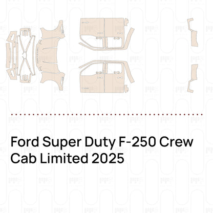 Pre-Cut PPF Ford Super Duty F-250 Crew Cab Limited 2025