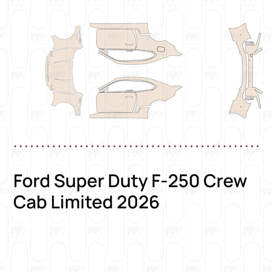 Pre-Cut PPF Ford Super Duty F-250 Crew Cab Limited 2026