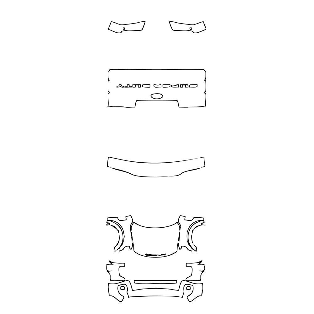 Pre-Cut PPF Ford Super Duty F-250 Super Cab Lariat 2022 - PPF-Kits