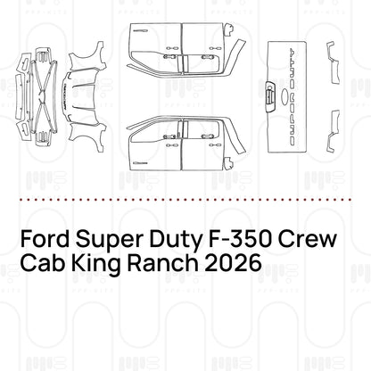 Pre-Cut PPF Ford Super Duty F-350 Crew Cab King Ranch 2026