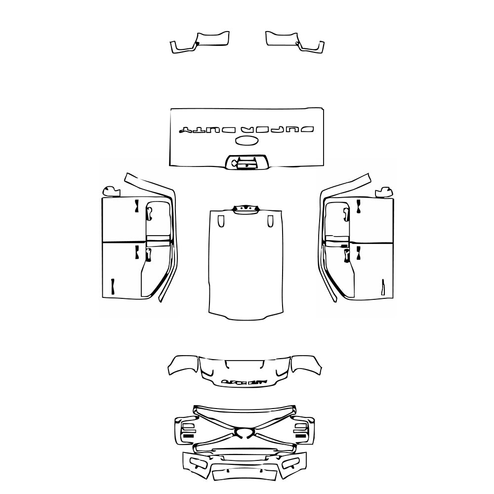 Pre-Cut PPF Ford Super Duty F-350 Crew Cab Lariat 2024 - PPF-Kits