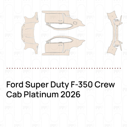 Pre-Cut PPF Ford Super Duty F-350 Crew Cab Platinum 2026