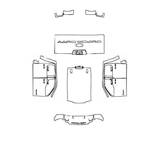 Pre-Cut PPF Ford Super Duty F-350 Crew Cab XLT 2025 - PPF-Kits