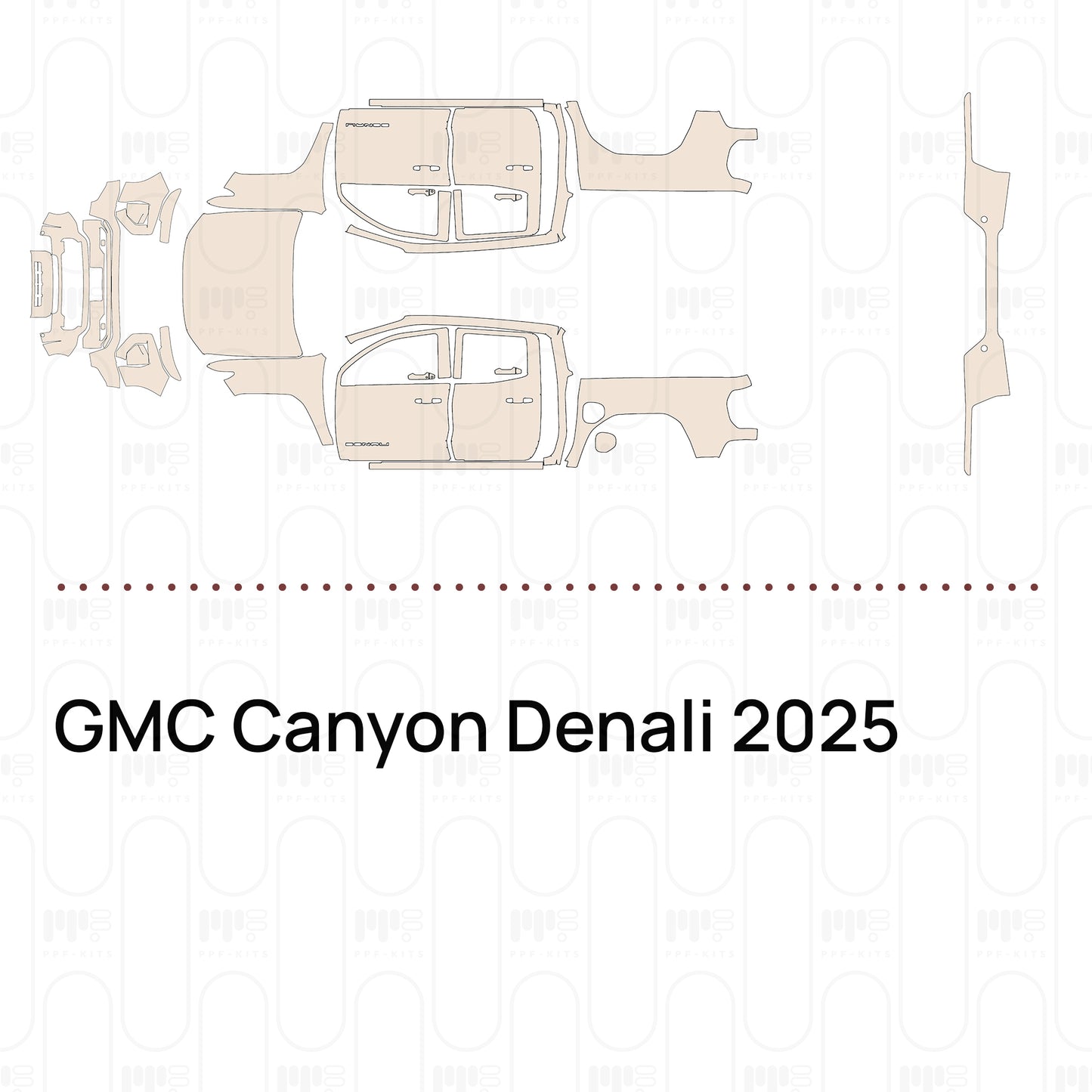Pre-Cut PPF GMC Canyon Denali 2025