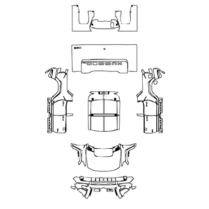 Pre-Cut PPF GMC Hummer EV Pickup 2024 - PPF-Kits