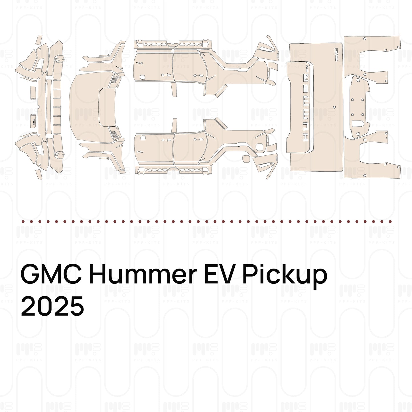 Pre-Cut PPF GMC Hummer EV Pickup 2025
