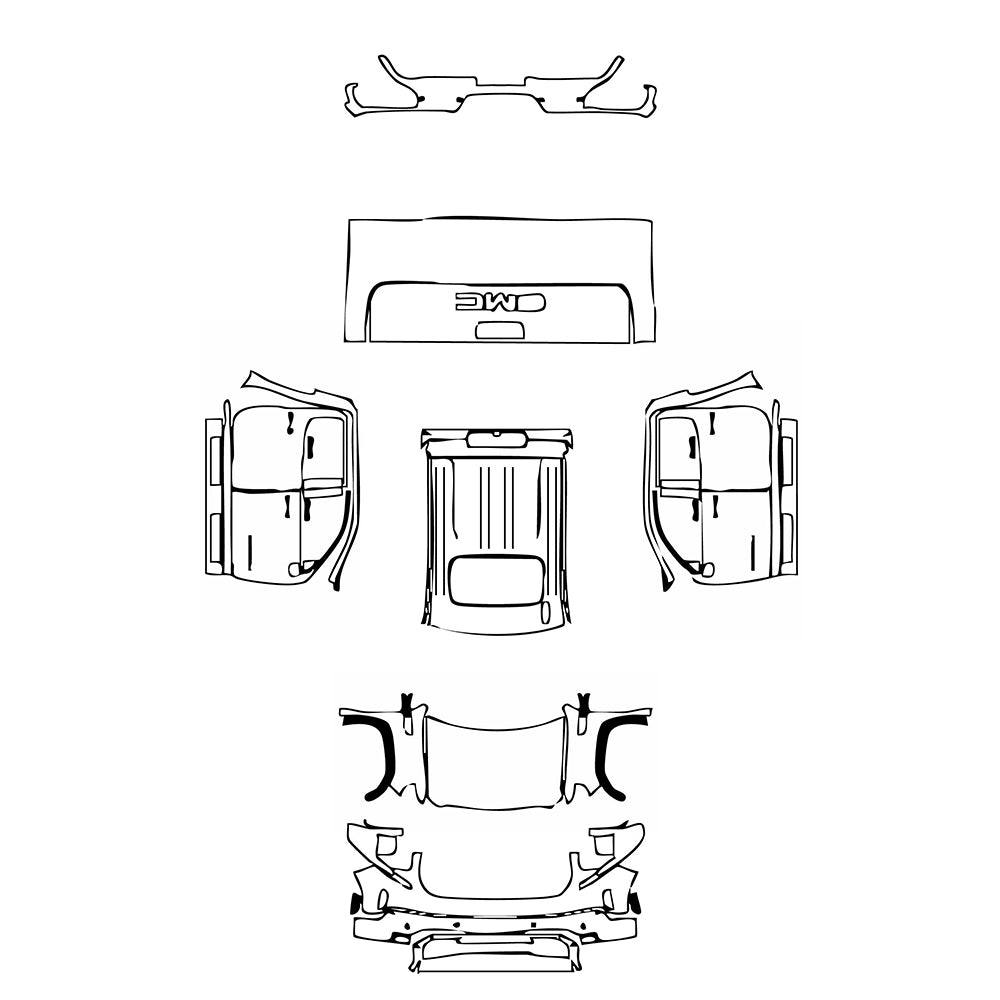 Pre-Cut PPF GMC Sierra 1500 Crew Cab DENALI 2024 - PPF-Kits