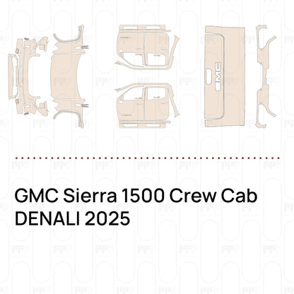 Pre-Cut PPF GMC Sierra 1500 Crew Cab DENALI 2025