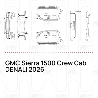 Pre-Cut PPF GMC Sierra 1500 Crew Cab DENALI 2026