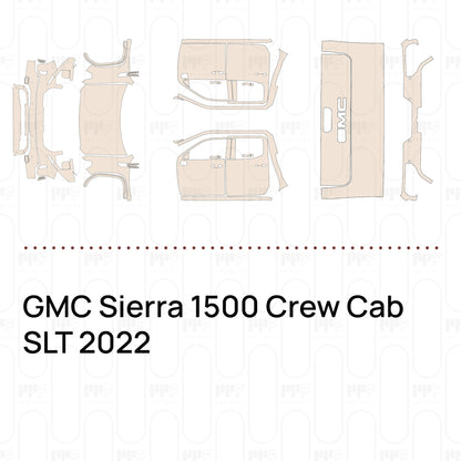 Pre-Cut PPF GMC Sierra 1500 Crew Cab SLT 2022