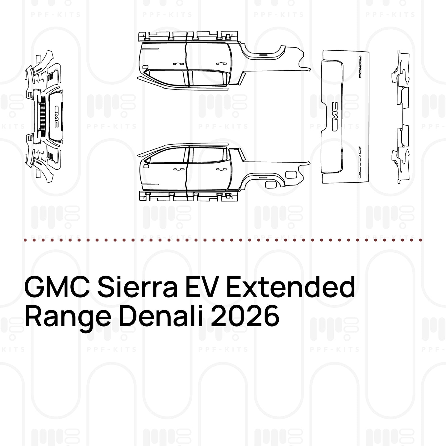 Pre-Cut PPF GMC Sierra EV Extended Range Denali 2026