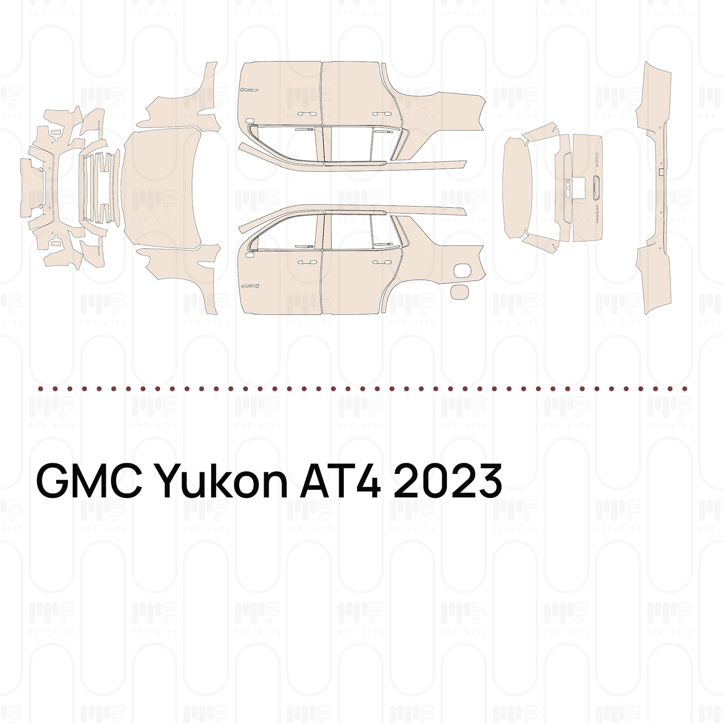 Pre-Cut PPF GMC Yukon AT4 2023