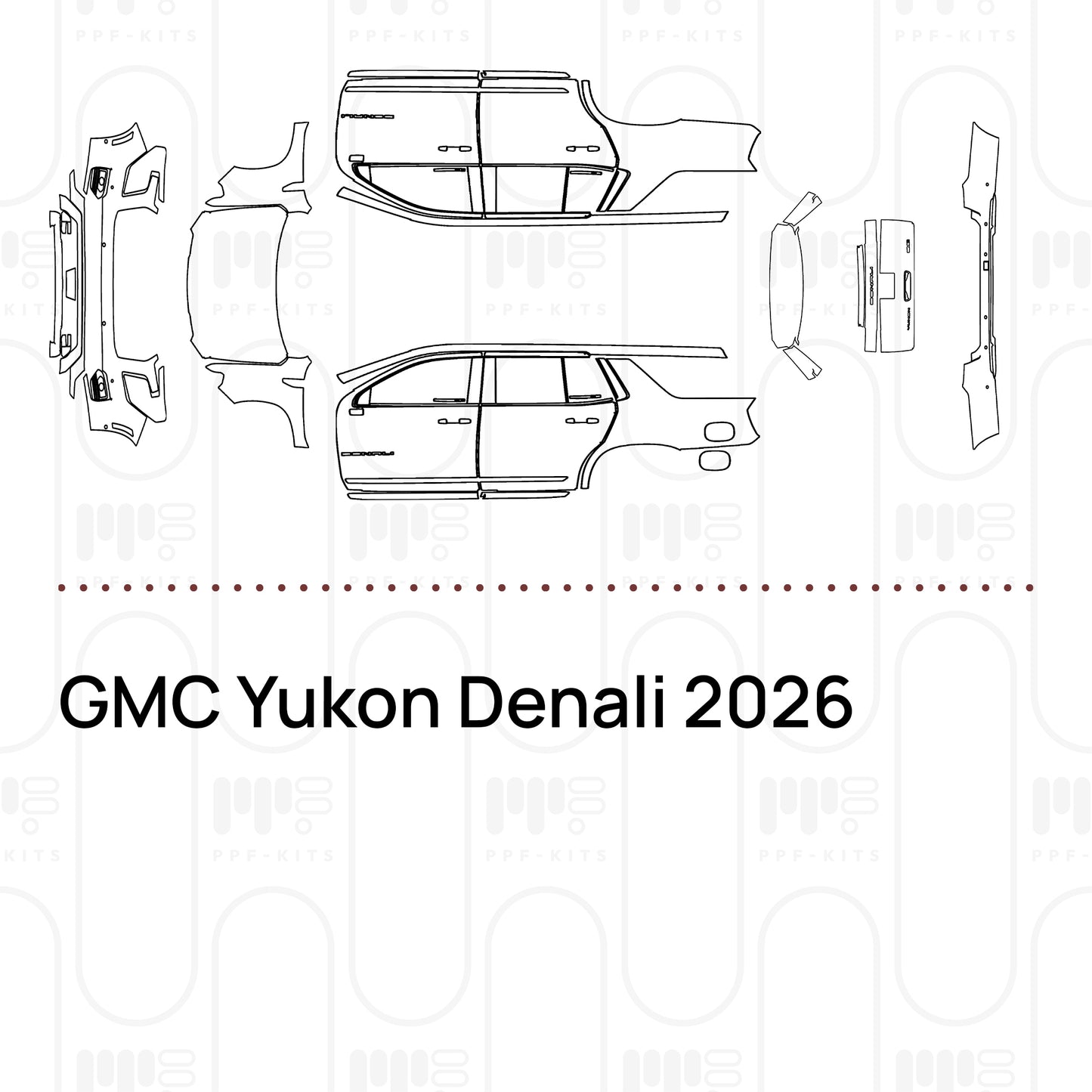 Pre-Cut PPF GMC Yukon Denali 2026