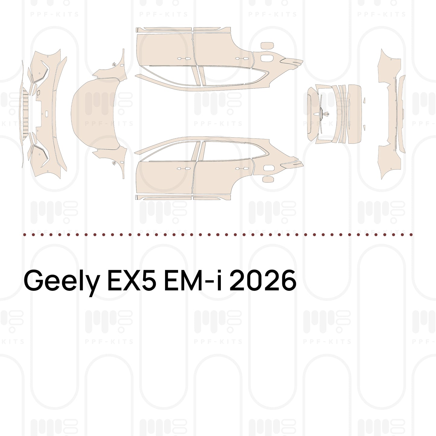 Pre-Cut PPF Geely EX5 EM-i 2026