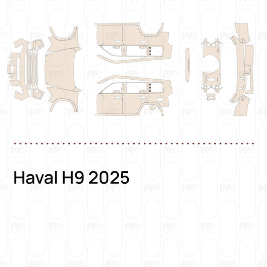 Haval H9 2025 – Forskåret PPF-lakbeskyttelsesfilm