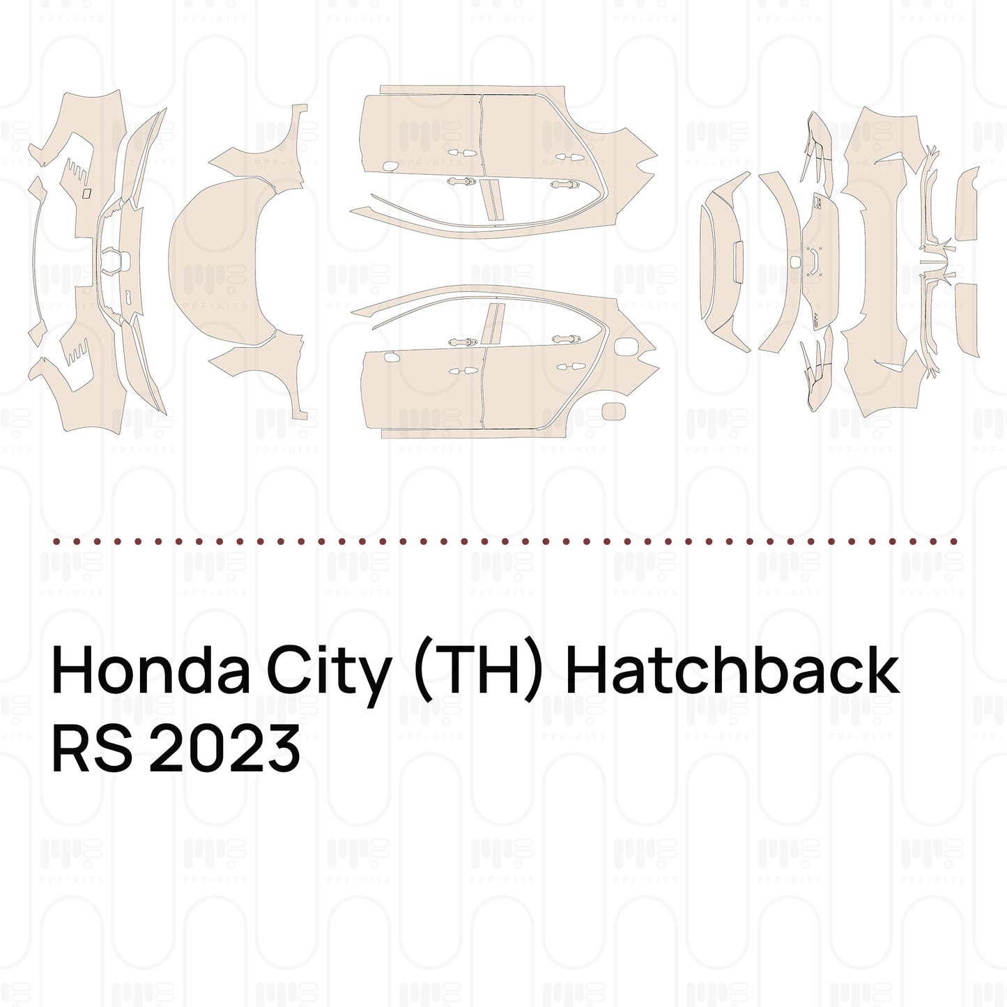Pre-Cut PPF Honda City (TH) Hatchback RS 2023