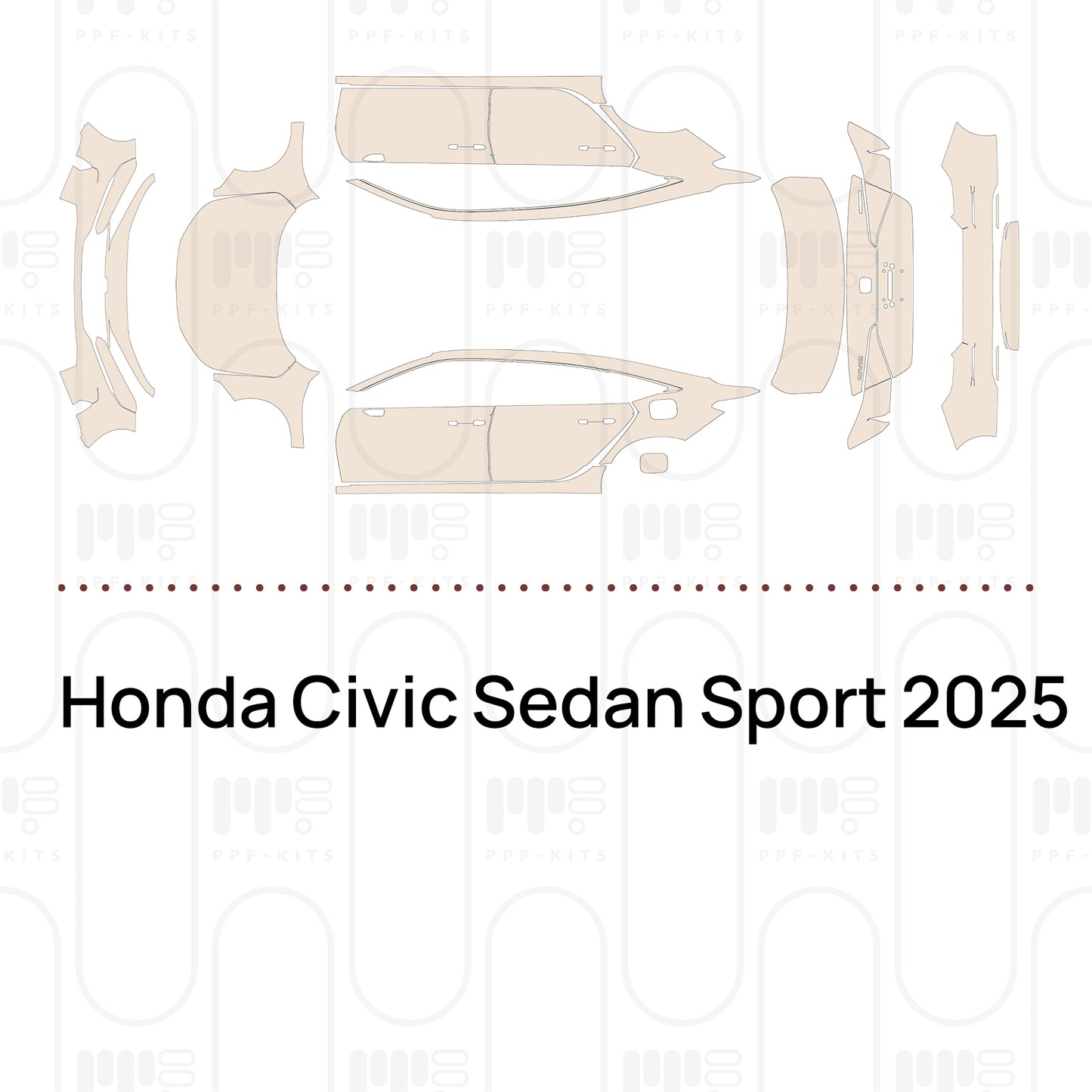 Pre-Cut PPF Honda Civic Sedan Sport 2025