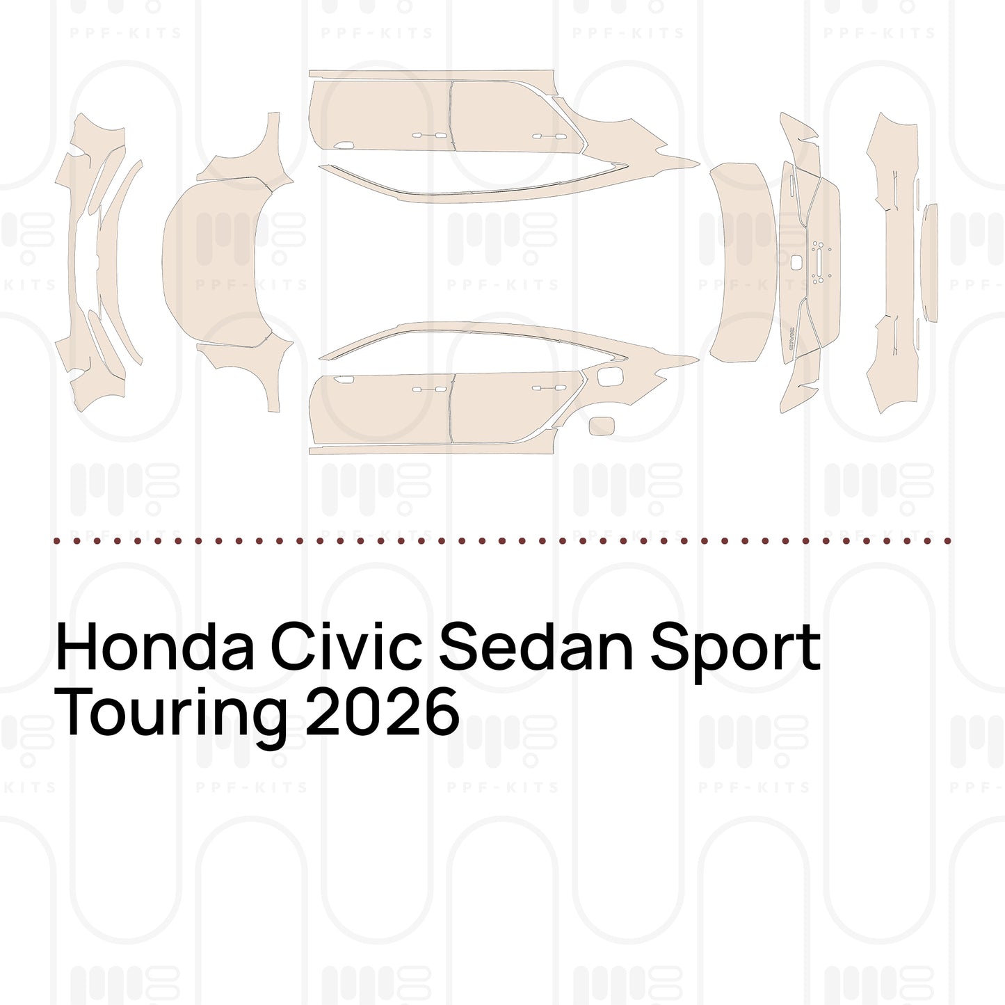 Pre-Cut PPF Honda Civic Sedan Sport Touring 2026