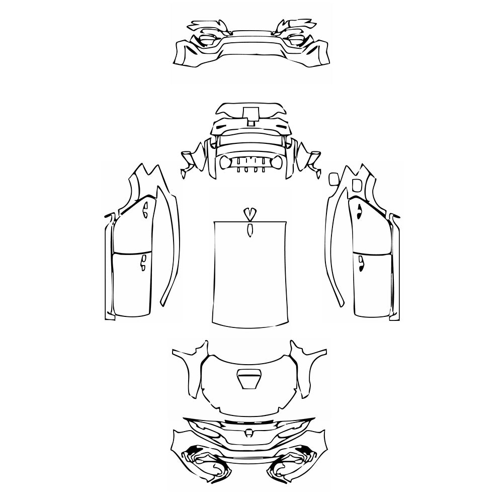 Pre-Cut PPF Honda Civic Type R 2020 - PPF-Kits