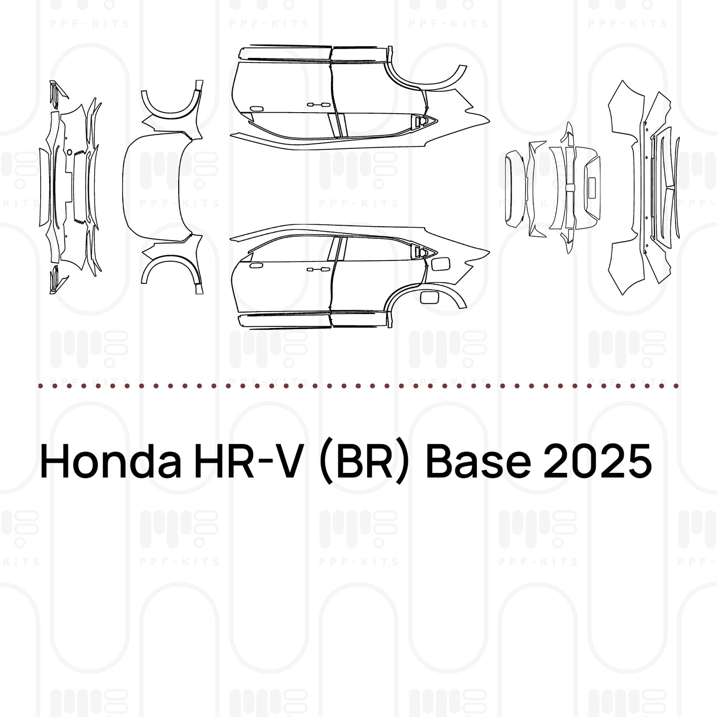 Pre-Cut PPF Honda HR-V (BR) Base 2025