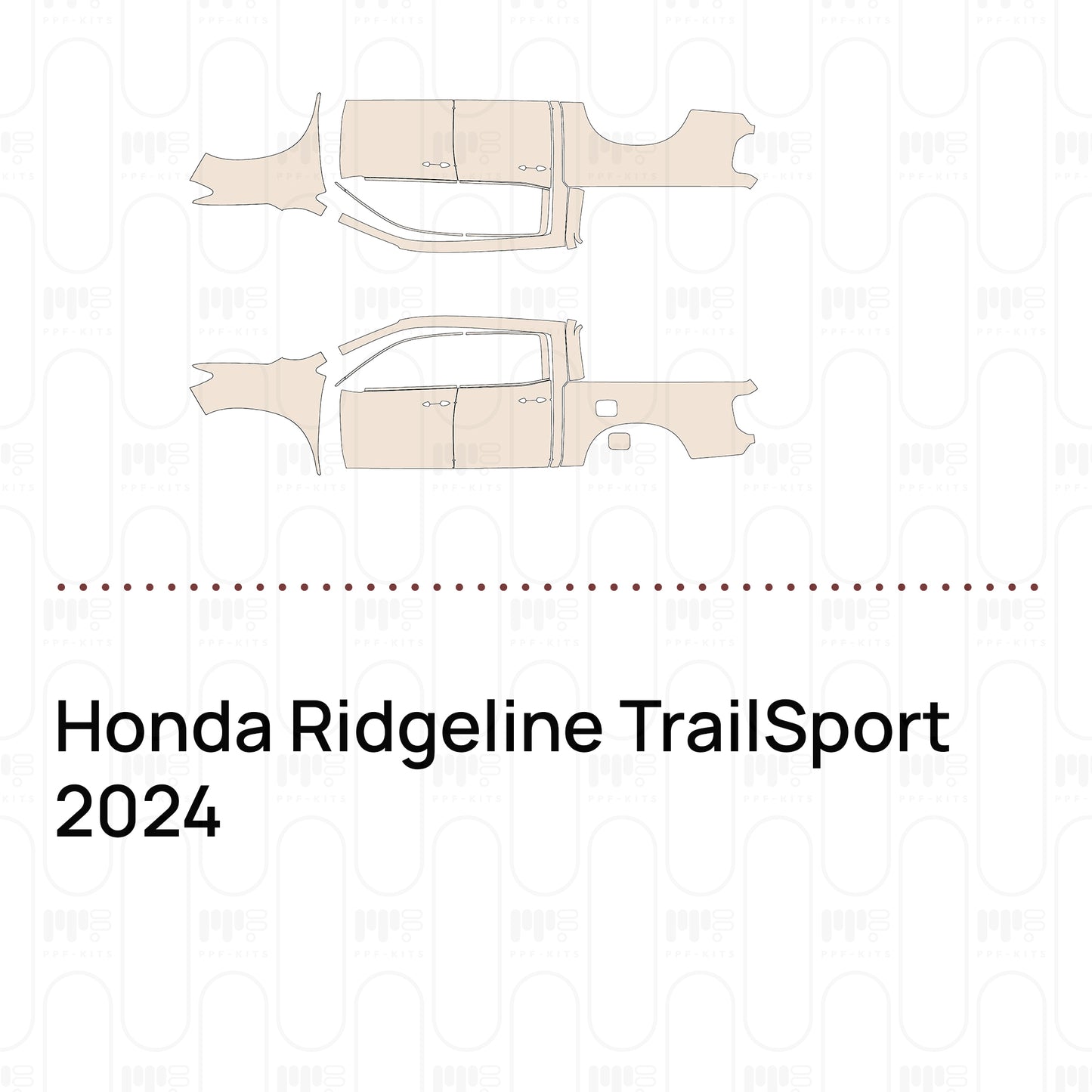 Pre-Cut PPF Honda Ridgeline TrailSport 2024