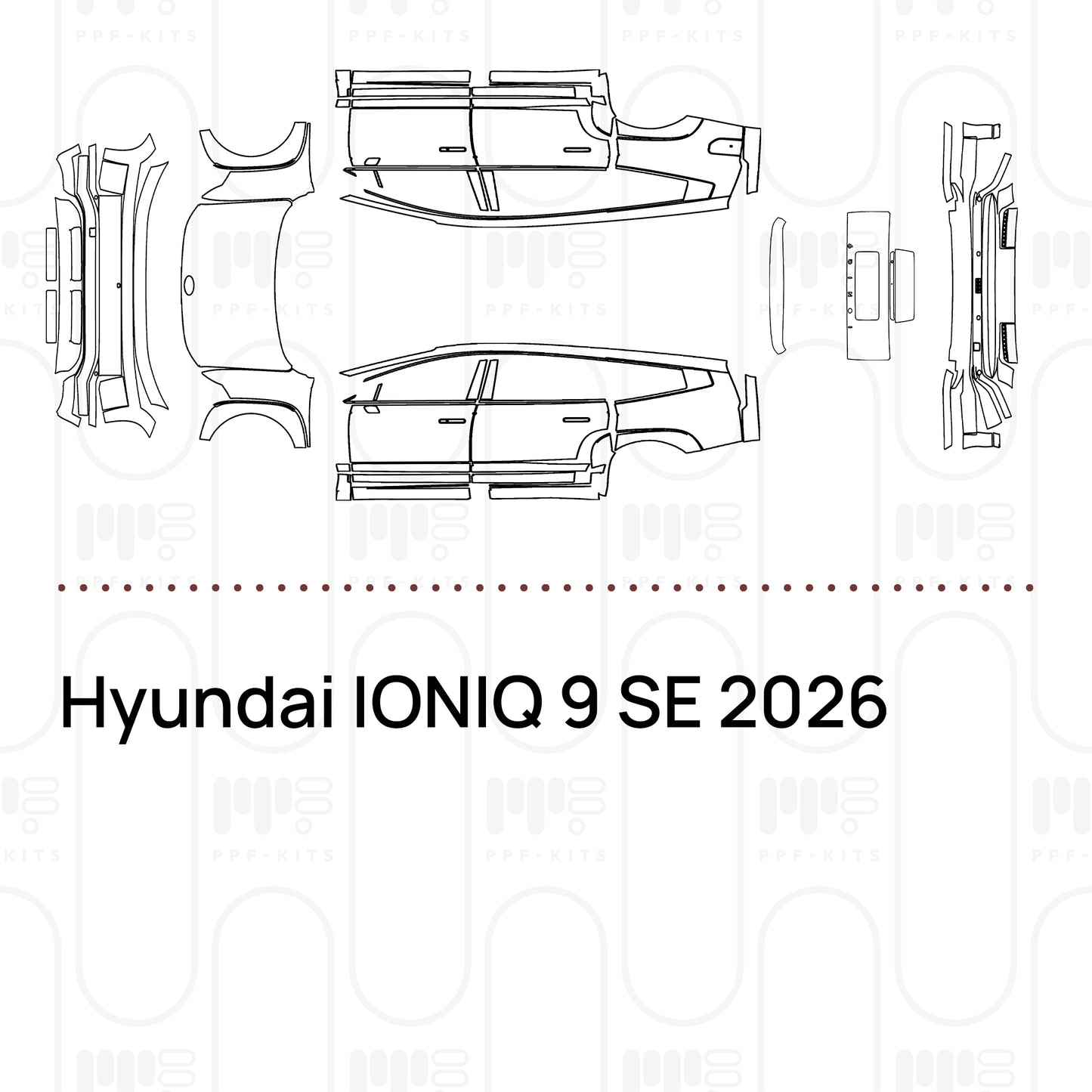 Pre-Cut PPF Hyundai IONIQ 9 SE 2026