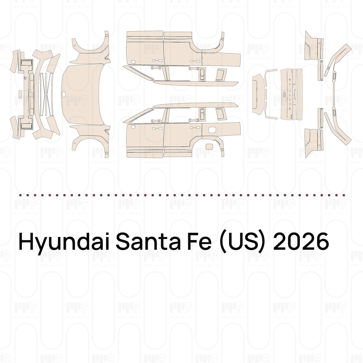 Pre-Cut PPF Hyundai Santa Fe (US) 2026