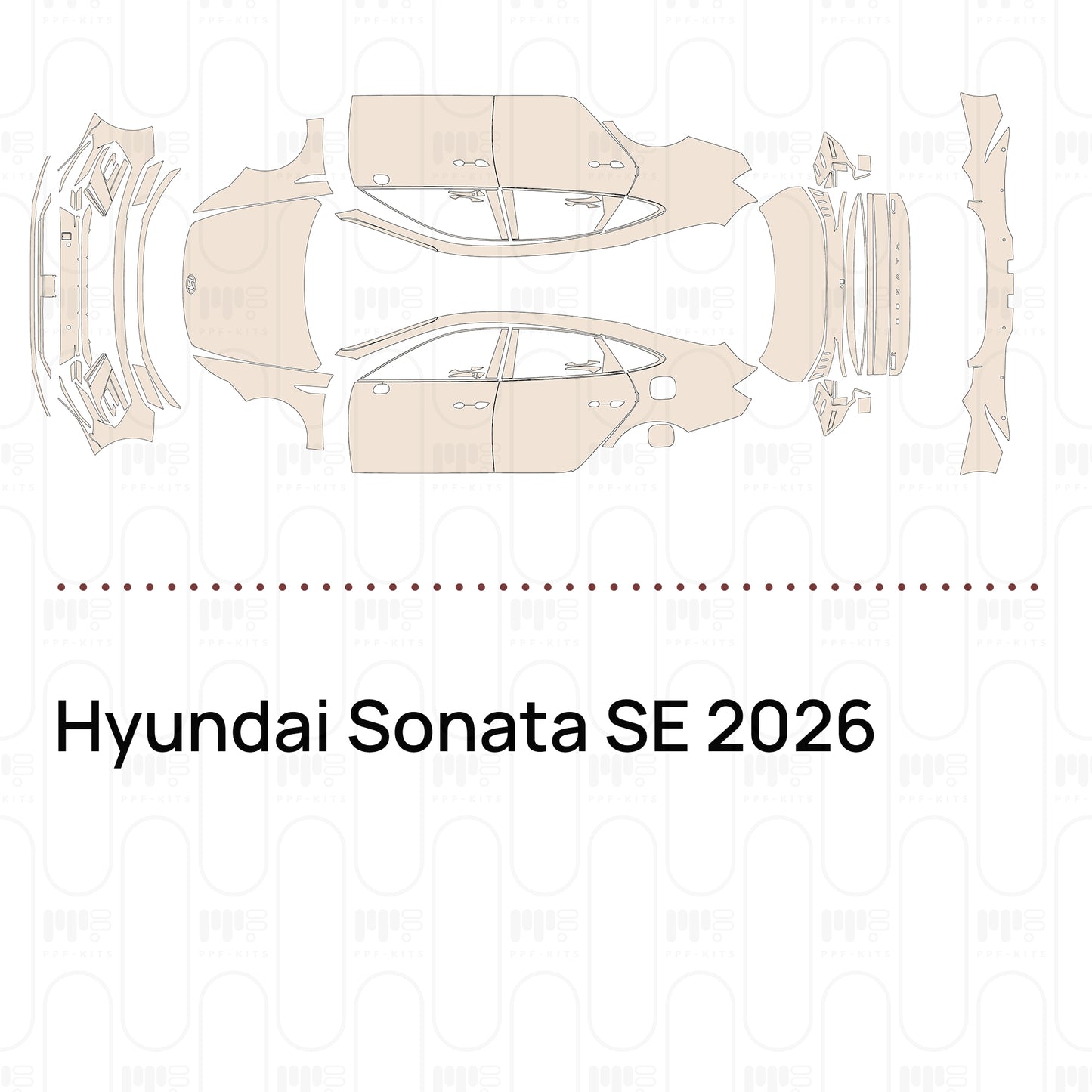 Pre-Cut PPF Hyundai Sonata SE 2026