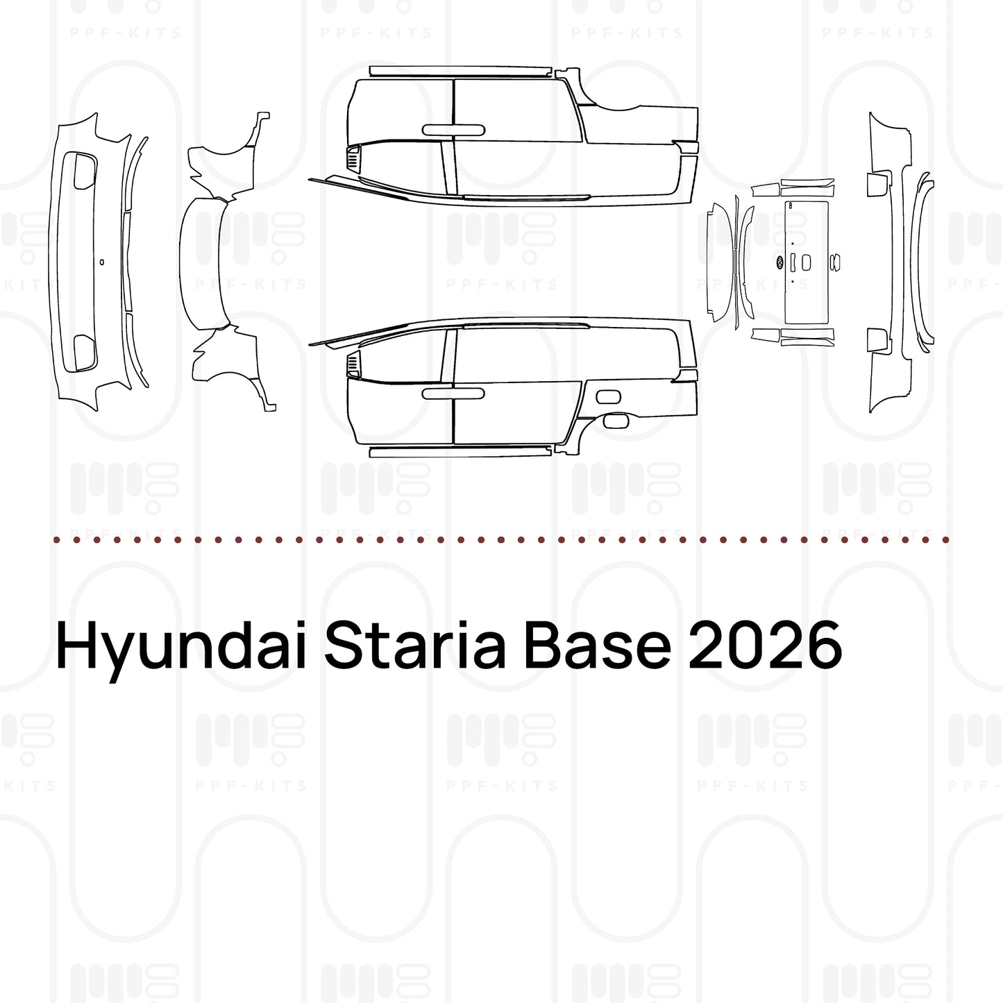 Pre-Cut PPF Hyundai Staria Base 2026
