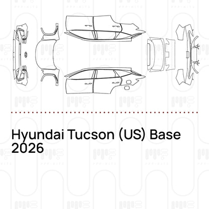 Pre-Cut PPF Hyundai Tucson (US) Base 2026