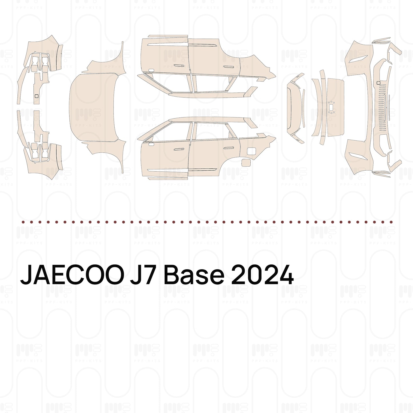 Pre-Cut PPF JAECOO J7 Base 2024