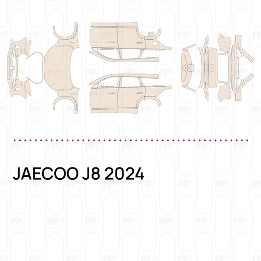 JAECOO J8 2024 – Forskåret PPF-lakbeskyttelsesfilm