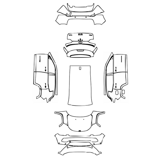 Pre-Cut PPF JEEP Compass Latitude 2023 - PPF-Kits