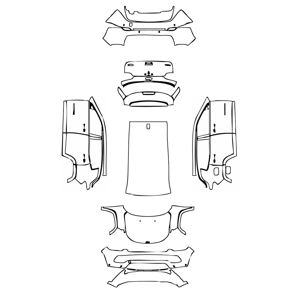 Pre-Cut PPF JEEP Compass Limited 2023 - PPF-Kits